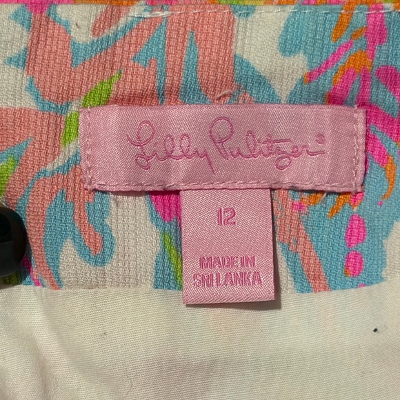 Lilly Pulitzer Marigold Skort Resort White Scuba to Cuba Sz 12 Like New - Picture 3 of 8